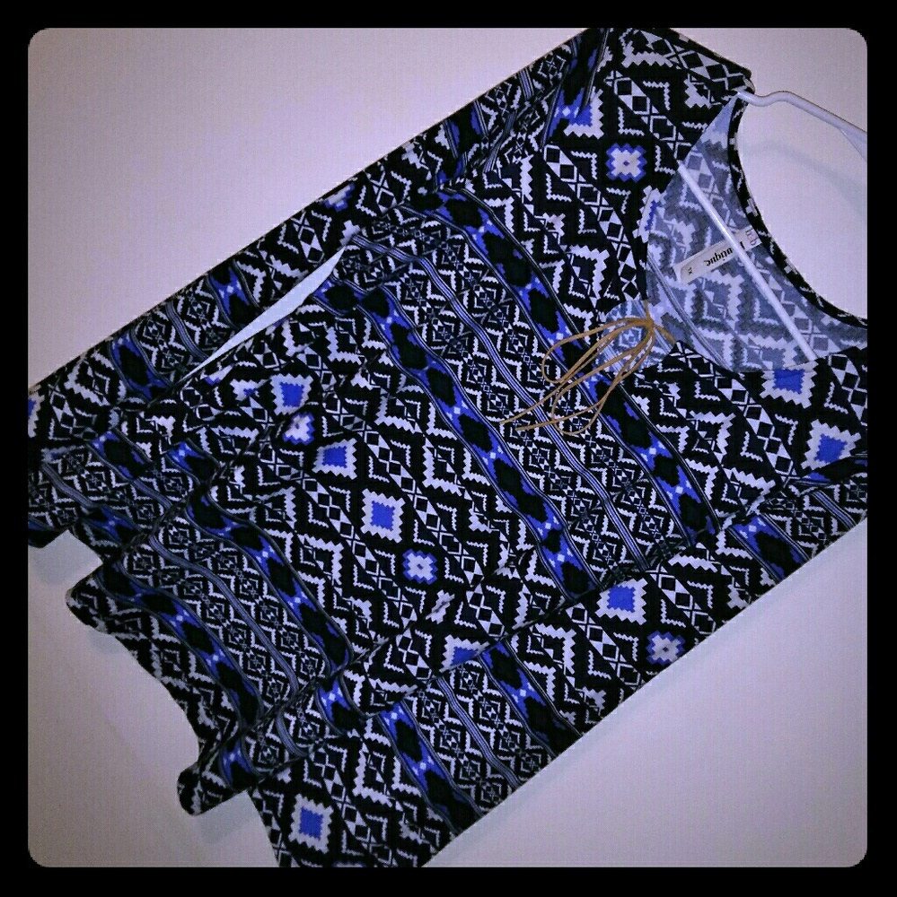 Boutique Aztec Printed Blouse